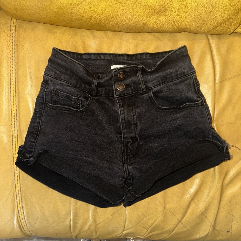 Forever 21 Black High Wasted Denim Women's Shorts